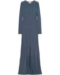 Jean Paul Gaultier - Patchwork Ribbed Stretch Knit Long Dress - Lyst