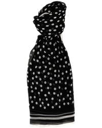 Dolce & Gabbana - Polka Dot Printed Scarf - Lyst
