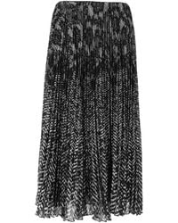 ERMANNO FIRENZE - Lace-Panelled Pleated Midi Skirt - Lyst