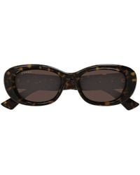 Gucci - Eyewear Oval-Frame Sunglasses - Lyst