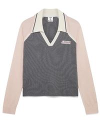 CASABLANCA - Tennis Long Sleeve Polo Shirt - Lyst