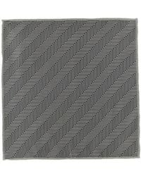 Brunello Cucinelli - Chevron-Motif Hand-Sewn Pocket Square - Lyst