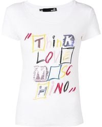 Moschino - Item O-Neck Short-Sleeved T-Shirt - Lyst