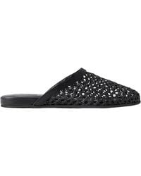 Ancient Greek Sandals - The Slipper Leather-Trimmed Mesh Mules - Lyst
