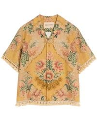 Valentino - Apres L'Hiver Print Bowling Shirt - Lyst