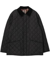 Burberry - Long-Sleeved Cotton-Padded Jacket - Lyst