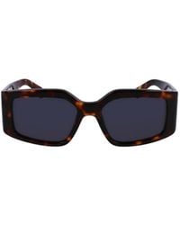 Ferragamo - Ferragamo Eyewear Rectangle Frame Sunglasses - Lyst