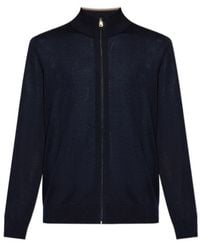 Paul Smith - Zip-Up Wool Cardigan - Lyst
