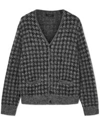 AllSaints - Zain Wool Blend Cardigan - Lyst