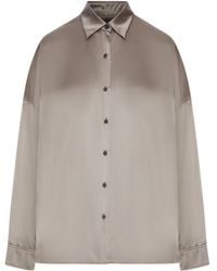 Dries Van Noten - Casia Relaxed Satin Shirt - Lyst