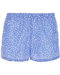 Prada - Elastic Waist Printed Swimming Trunks - Lyst
