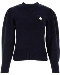 Isabel Marant - Isabel Marant Étoile Kelaya Logo-Embroidered Crewneck Jumper - Lyst