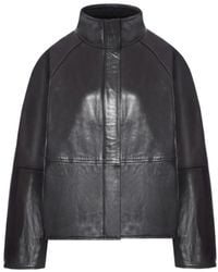 Soeur - Gamma High-Neck Leather Jacket - Lyst