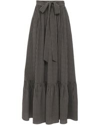 Chloé - Chloé Pattern Tied-Waist Skirt - Lyst