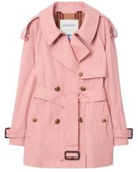 Burberry - Short Gabardine Fitzrovia Trench Coat - Lyst
