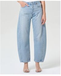 Agolde - Luna High Rise Pieced Taper (Weightless) - Lyst