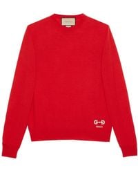 Gucci - Logo-Knit Crew-Neck Jumper - Lyst