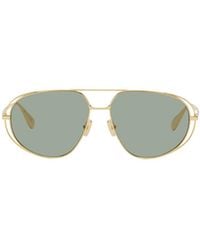 Bottega Veneta - Eyewear Classic Aviator Sunglasses - Lyst
