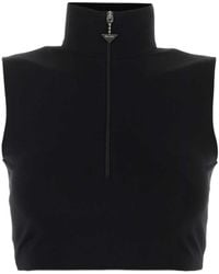 Prada - Sleeveless Zipper Vest - Lyst