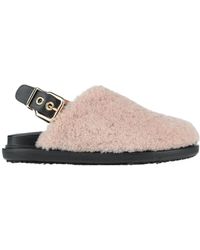Marni - Two-Tone Leather Mules - Lyst