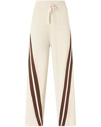Pinko - Drawstring Stripe Trousers - Lyst