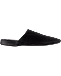 Calvin Klein - Satin Flat Sandals - Lyst