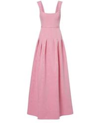Rebecca Vallance - Amaro Pleated Taffeta Corset Gown - Lyst