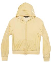 Balenciaga - Bb Paris Strass Zip-Up Hoodie - Lyst