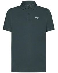 Barbour - Logo Embroidered Short-Sleeved Polo Shirt - Lyst