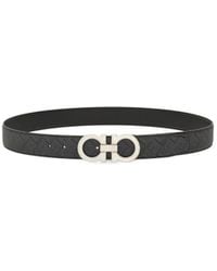 Ferragamo - Reversible And Adjustable Gancini Belt - Lyst