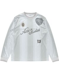 Acne Studios - Heart Applique Striped T-Shirt - Lyst