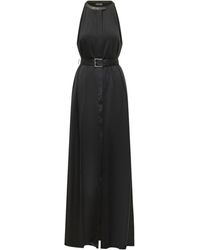 Tom Ford - Sleeveless Satin Long Dress - Lyst