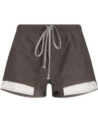 Rick Owens - Layered Drawstring Shorts - Lyst