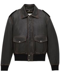 Saint Laurent - Zip-Up Bomber Jacket - Lyst