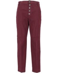 Dondup - Nima Buttoned Trousers - Lyst