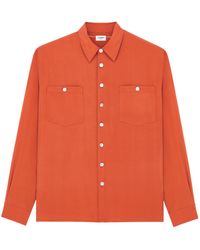 Saint Laurent - Button-Up Pajama Top - Lyst