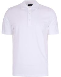 Herno - Button Detailed Short-Sleeved Polo Shirt - Lyst