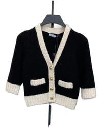 Prada - V-Neck Long-Sleeved Sweater - Lyst