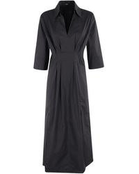 Seventy - Poplin Midi Dress - Lyst