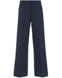 Max Mara - Pressed-Crease Wide-Leg Jeans - Lyst