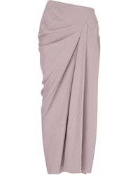 Dries Van Noten - Ruched High-Low Waist Skirt - Lyst