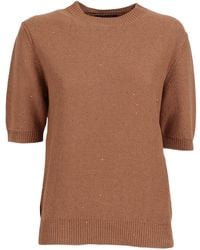Fabiana Filippi - Short-Sleeved Crewneck Jumper - Lyst