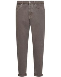 Brunello Cucinelli - Garment-Dyed Iconic Fit Five-Pocket Trousers - Lyst