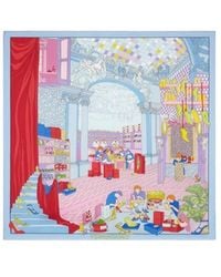 Ferragamo - Pattern Silk Scarf - Lyst