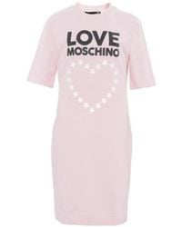 Moschino - Logo Pattern T-Shirt Dress - Lyst