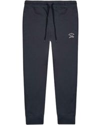Paul & Shark - Logo-Print Tapered Track Trousers - Lyst