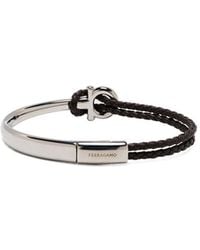 Ferragamo - Ferragamo Logo Engraved Bracelet - Lyst