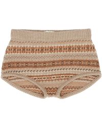 Magda Butrym - Magda Burtym Jacquard Knitted Shorts - Lyst