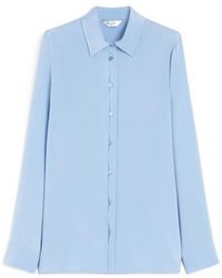 Max Mara - Stretch Silk Cady Shirt - Lyst