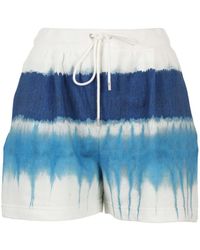 Alberta Ferretti - Tie-Dye Track Shorts - Lyst